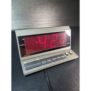 Vintage Sunbeam Digital LED Dual Alarm Clock with Snooze - Manual 887-36 Tested